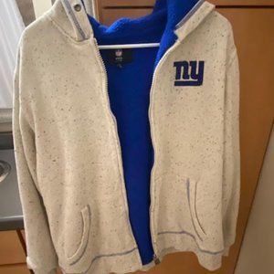 NY Giants Zip Up Jacket Size M